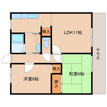 大和小泉駅 徒歩14分 1階の物件間取画像